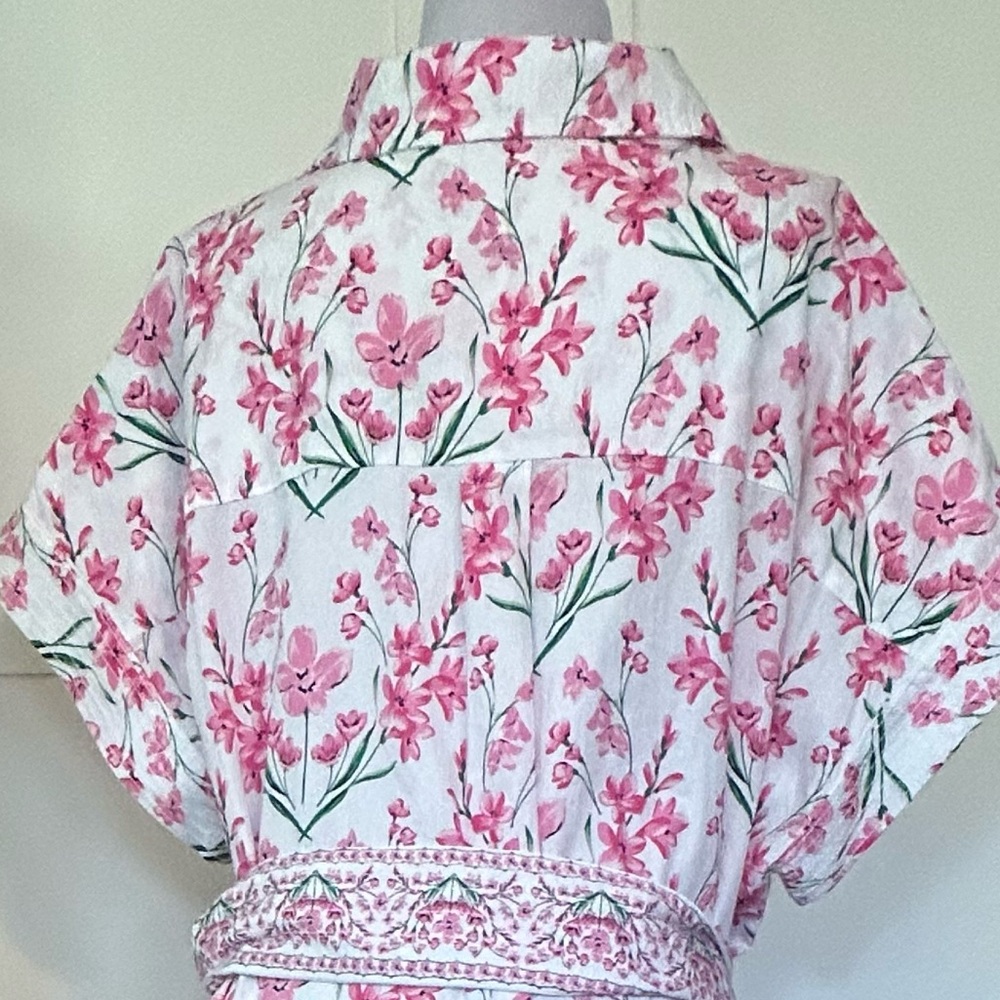 Crown & Ivy Floral Button-Up Shirt Dress XXL - Picture 8 of 12